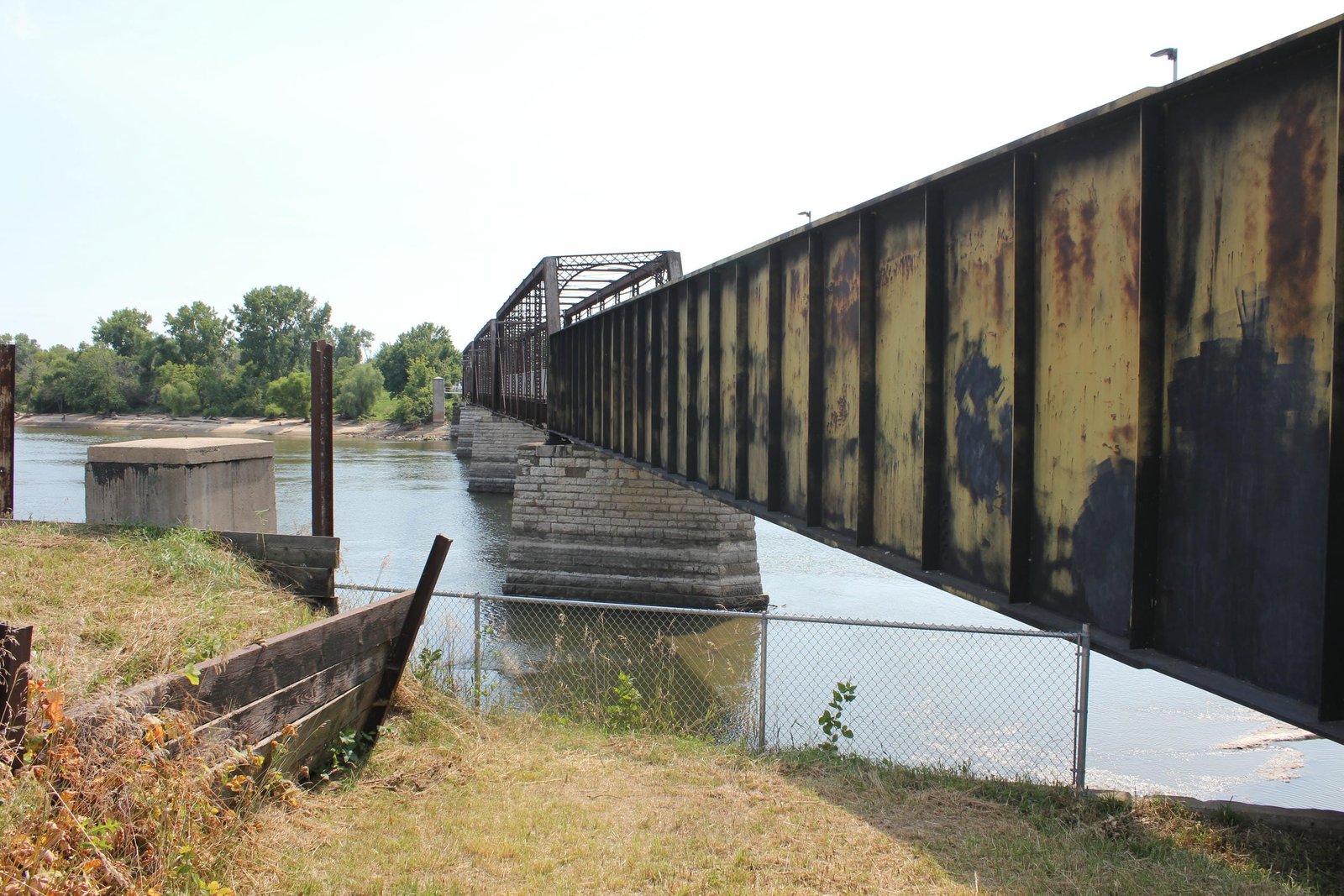 Looking south